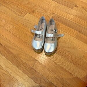 Birkenstock Santa Clarita Women’s Silver Mary Jane Shoes